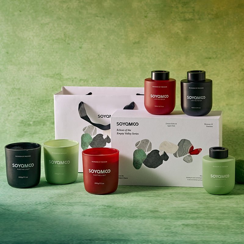 Healing Wood Longjing Candle & Diffuser Gift Set
