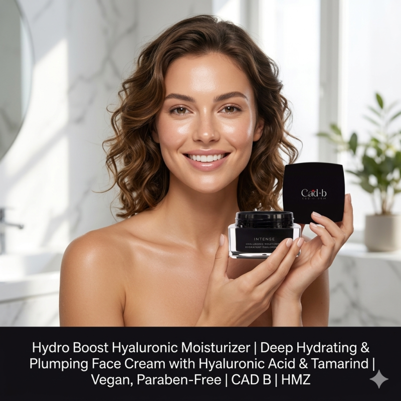 Hydro Boost Hyaluronic Moisturizer | Deep Hydrating & Plumping Face Cream with Hyaluronic Acid & Tamarind | Vegan, Paraben-Free | CAD B | HMZ