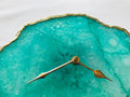 Aqua Agate Large Wall Clock/Desk Clock