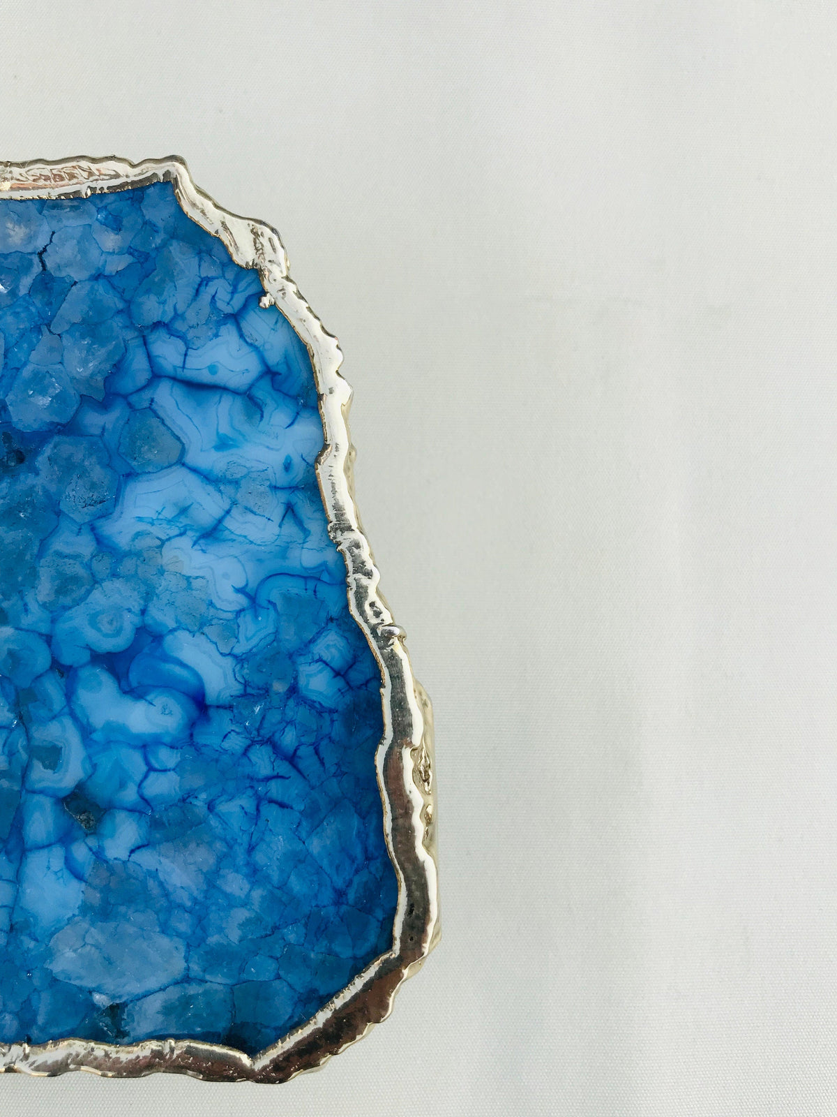 Blue Agate Desk/Wall Clock