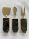 Labradorite Agate Cheese Knives-0