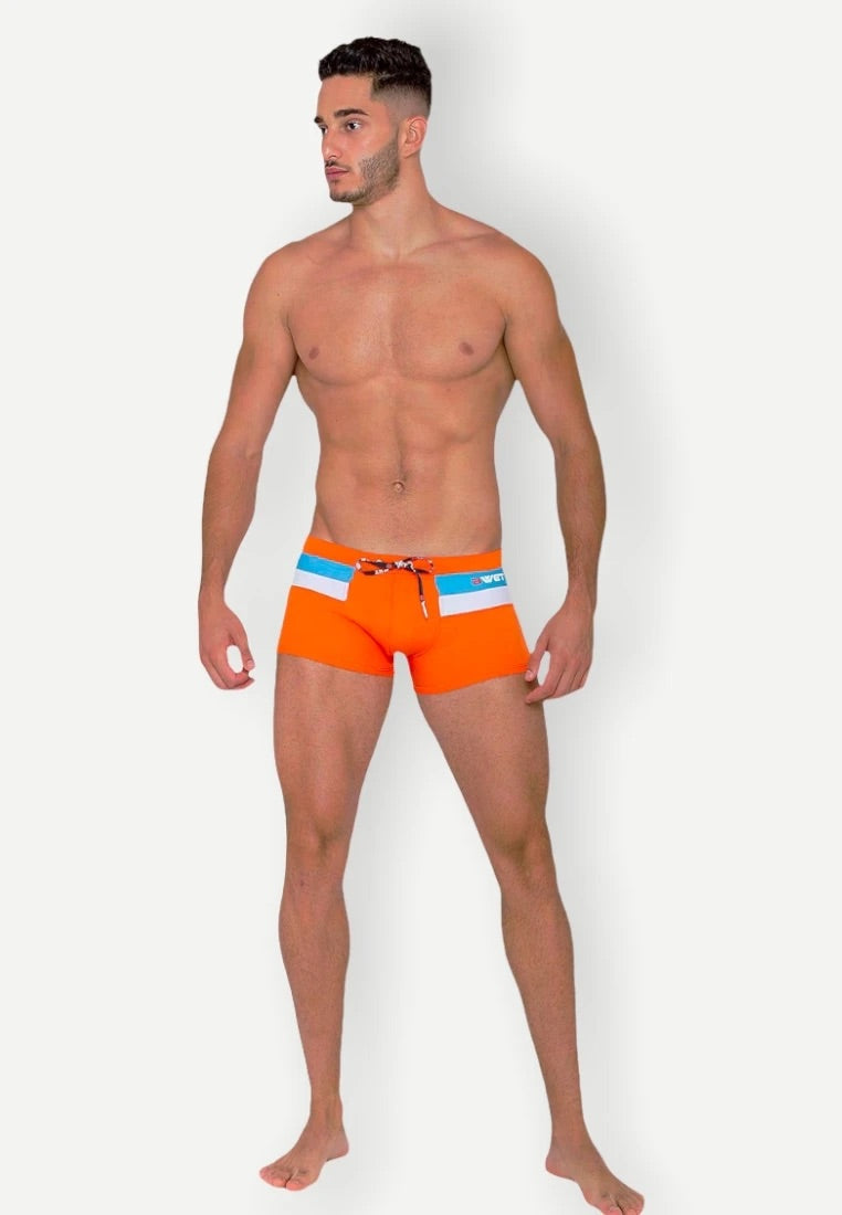 Quick dry UV protection Perfect fit Peach Beach Trunks "ROOFTOP"