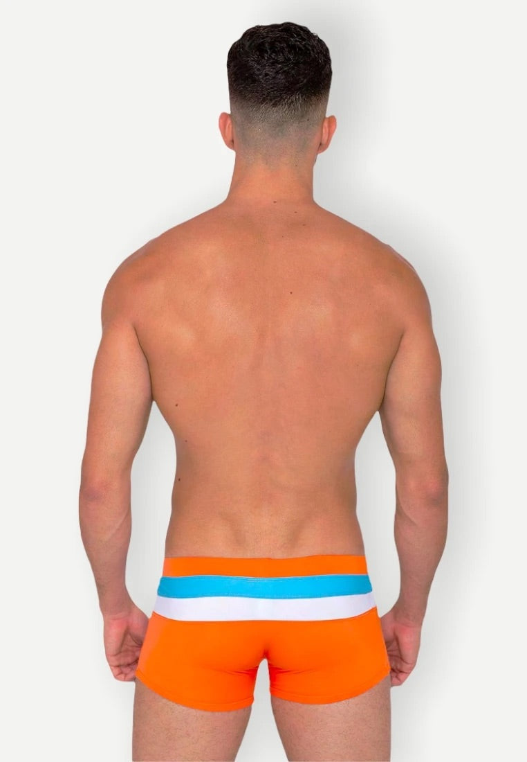 Quick dry UV protection Perfect fit Peach Beach Trunks "ROOFTOP"