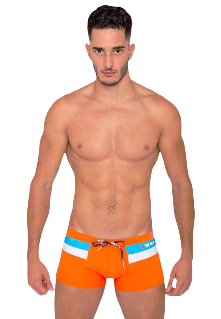 Quick dry UV protection Perfect fit Peach Beach Trunks "ROOFTOP"