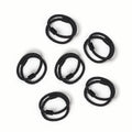 50 X Hair Ties Elastic Band Snagless Ponytail Tie School Bubbles Various Colours