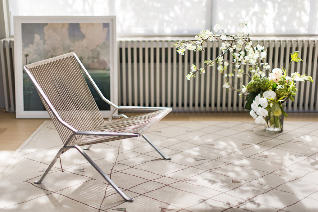 Ivory & Brown Handmade Wool Rug | Hand Tufted Wool | Jinxed by Rugfine