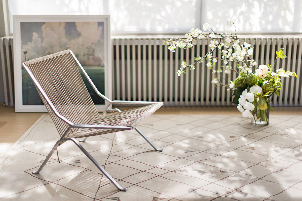 Ivory & Brown Handmade Wool Rug | Hand Tufted Wool | Jinxed by Rugfine