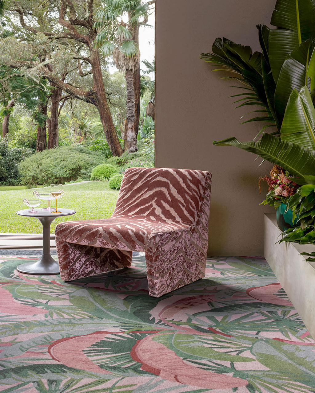Hand Tufted Area Rug | Coral & Pink | Jovial by Rugfine