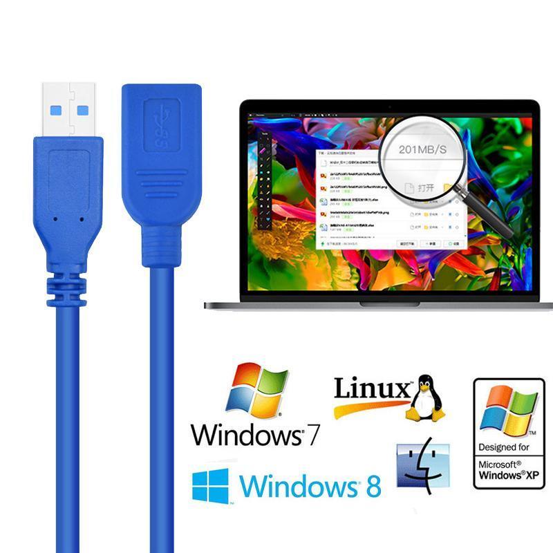 Super Speed Cable USB 3.0 Male to Female Data Extension Cord PC Mining Laptop