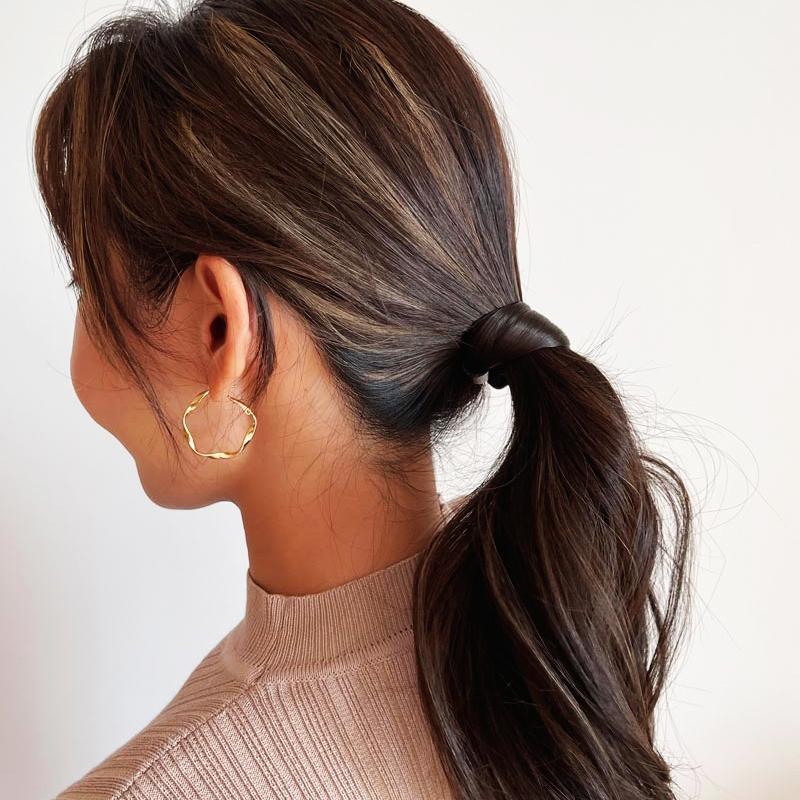 Fashion Straight Hair Band Elastic Hair Rope Wig Ponytail Holder Scrunchie
