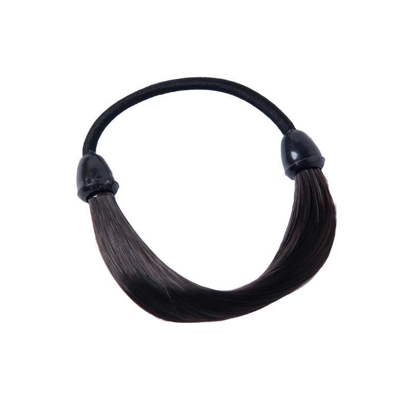 Fashion Straight Hair Band Elastic Hair Rope Wig Ponytail Holder Scrunchie