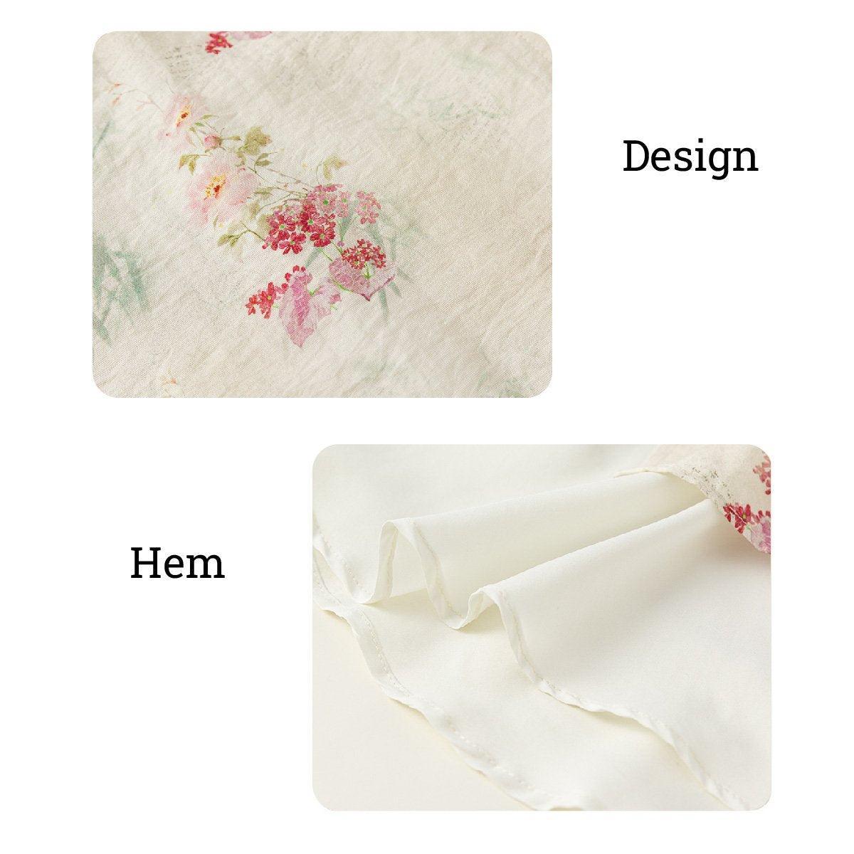 Floral Chinese Style Hanfu Cheongsam Dress for Girls Traditional National Outfit