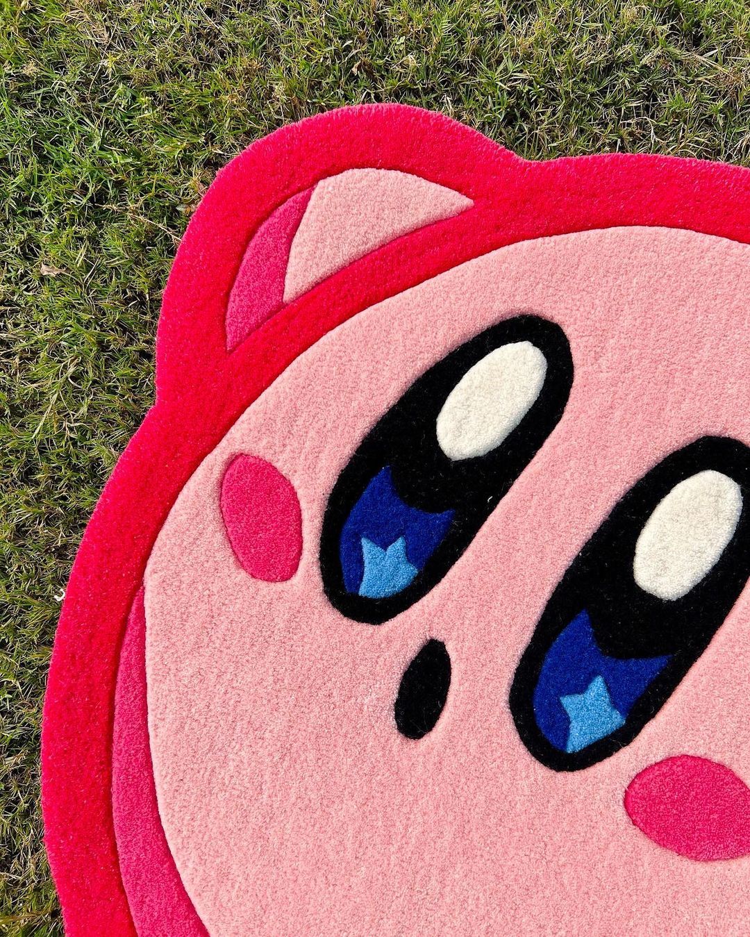 Pink, Red & Purple Character Accent Rug | Hand Tufted | Kirby by Rugfine