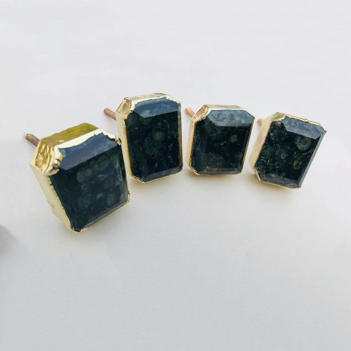 Hematite Gemstone/Agate Classic Vintage Finish Cabinet Drawer Pull Wardrobe Dresser Interior Decorative Handle