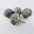 Faceted Dalmatian Jasper Cabinet Knobs-0