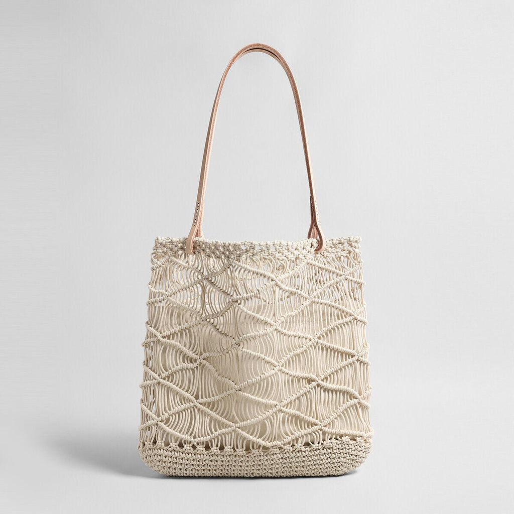 Macramé Woven Summer Tote – Large Capacity Beach Shoulder Bag - Totes at Dealshubindia