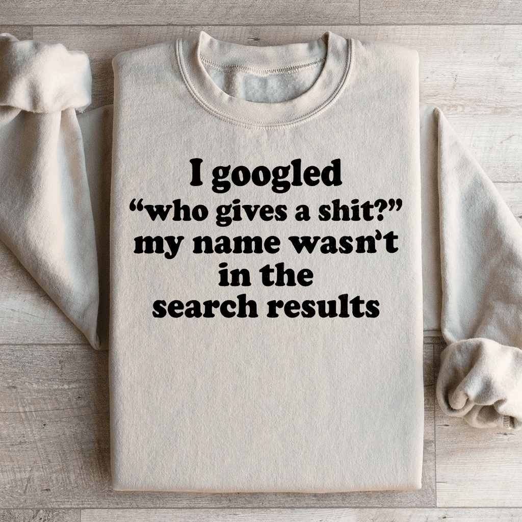 My Name Wasn't In The Search Result