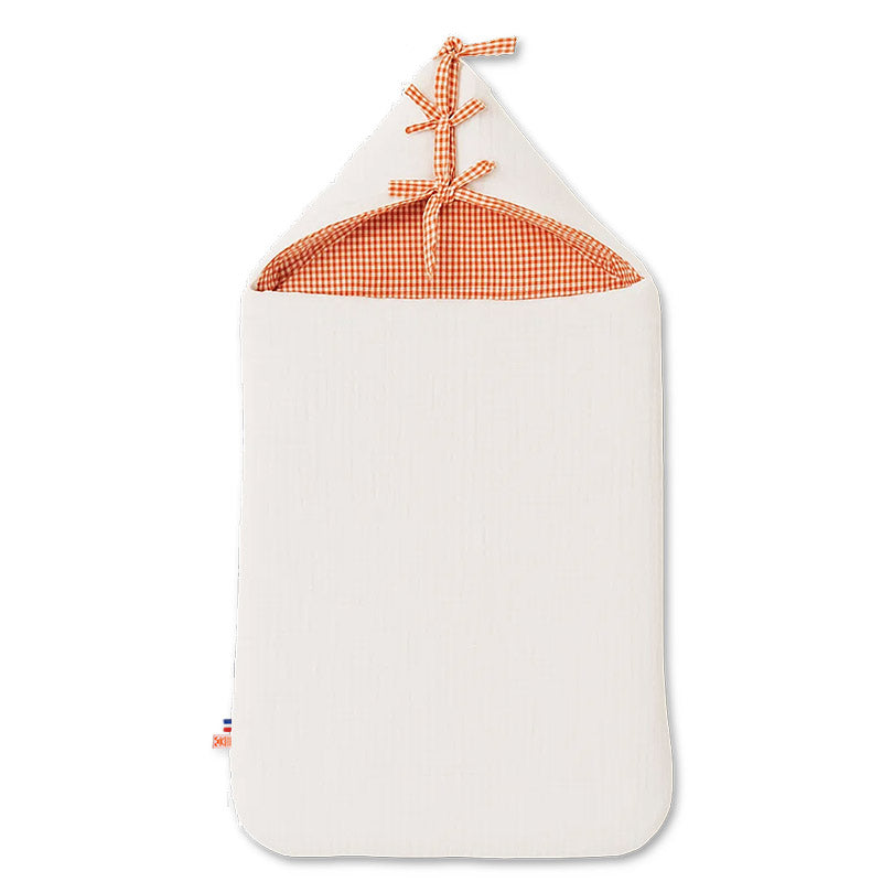 nid ange vichy blanc en coton bio papate