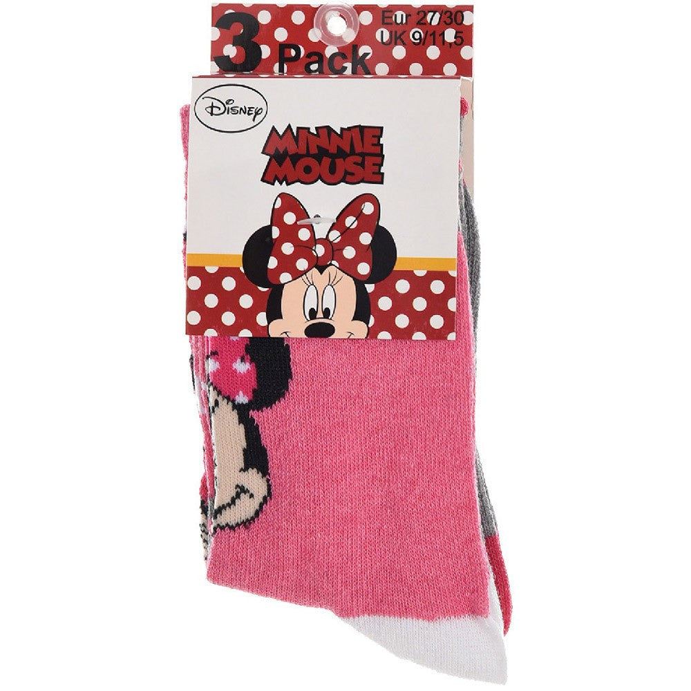 Minnie-szürke-csíkos zokni szett