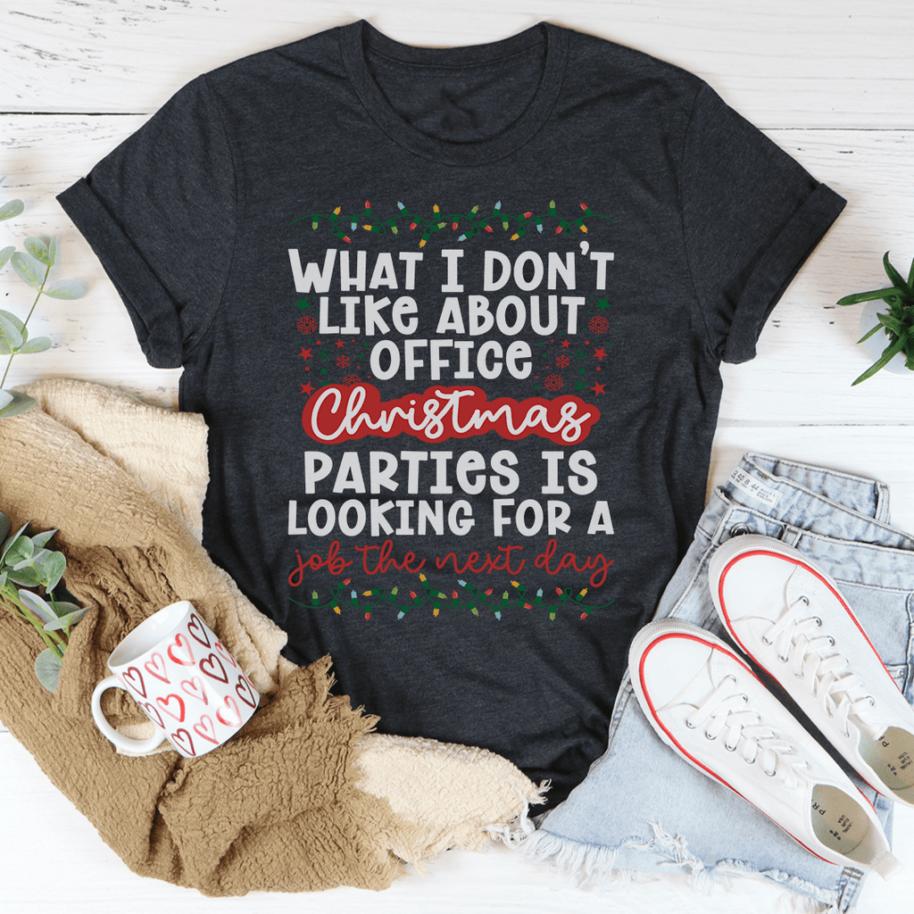 Office Christmas Parties Tee - T-SHIRT at Dealshubindia