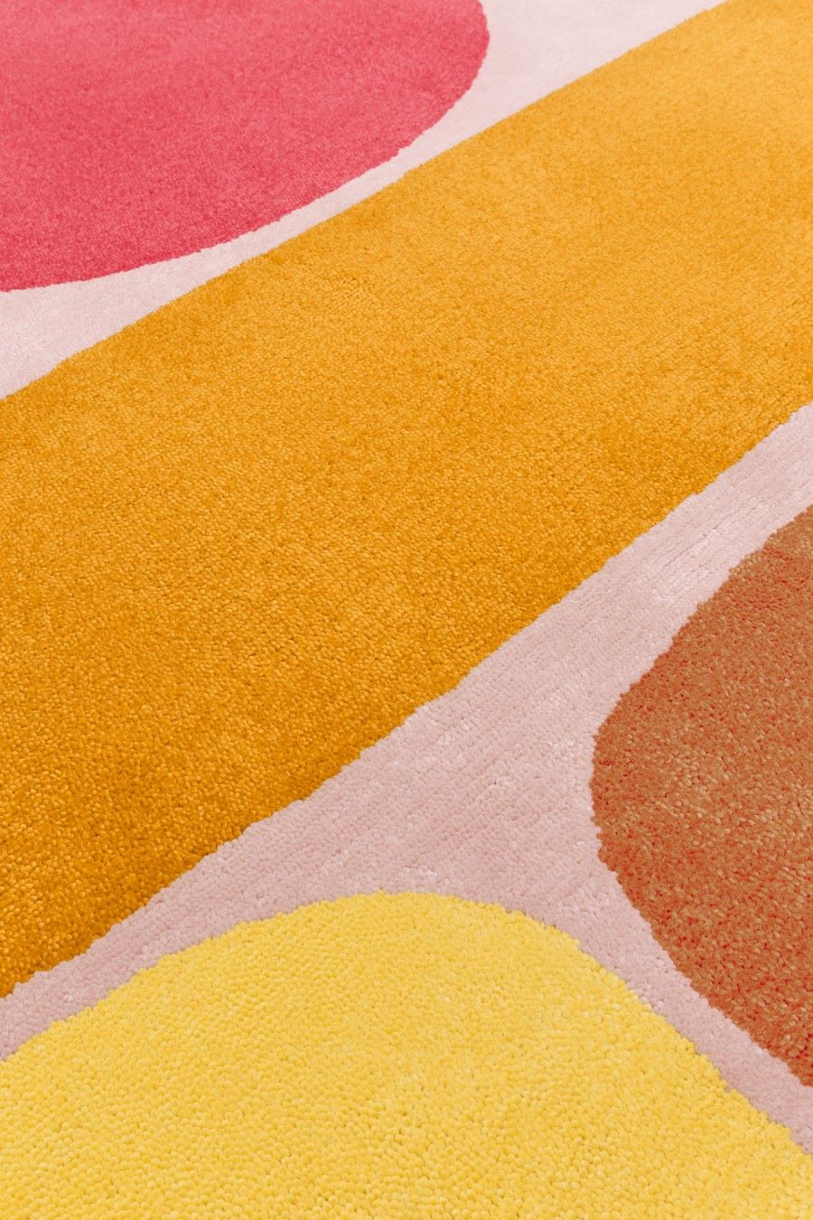 Hand Tufted Rug | Pink, Yellow & Red | Wool | Orbonex by Rugfine