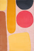 Hand Tufted Rug | Pink, Yellow & Red | Wool | Orbonex by Rugfine