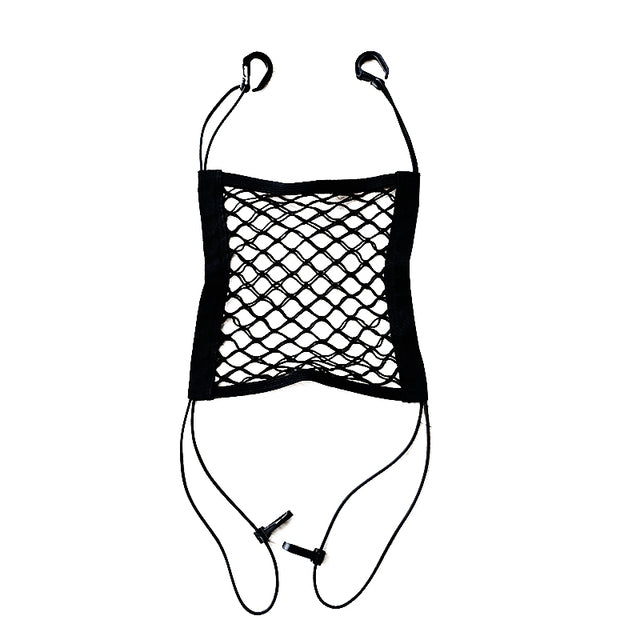 Car Interior Trunk Seat Back Elastic Mesh Net Car Styling Storage Bag Pocket Cage velcro Grid Pocket Holder Car Accessories