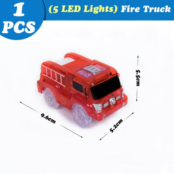 Magical Tracks Luminous Racing Track Car With Colored Lights DIY Plastic Glowing In The Dark Creative Toys For Kids