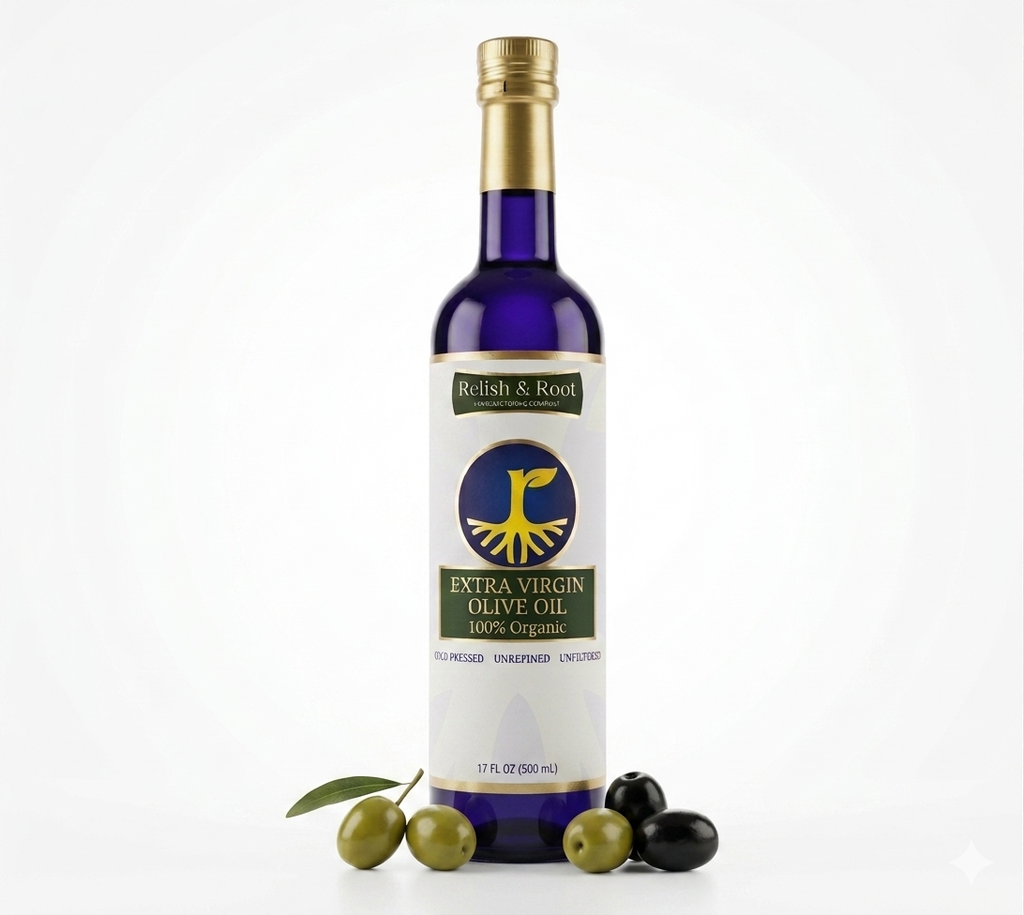 Relish & Root 100% Organic Extra Virgin Olive Oil