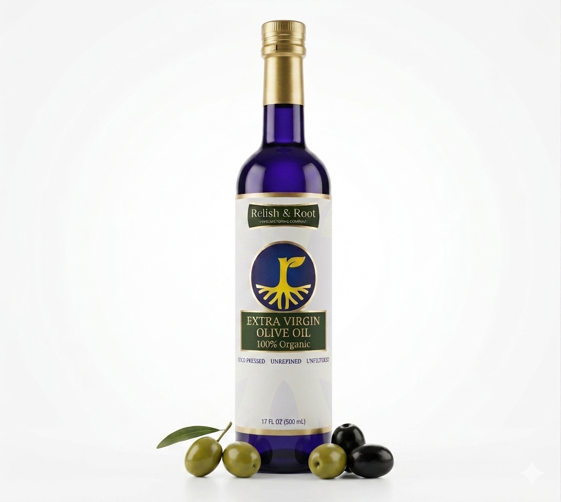 Relish & Root 100% Organic Extra Virgin Olive Oil