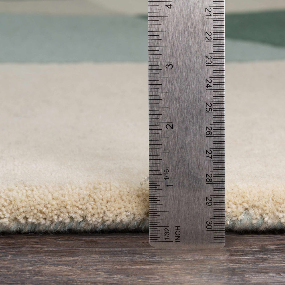 Botanical Wool Rug | Ivory, Teal & Sage Green | Wool | Botana by Rugfine