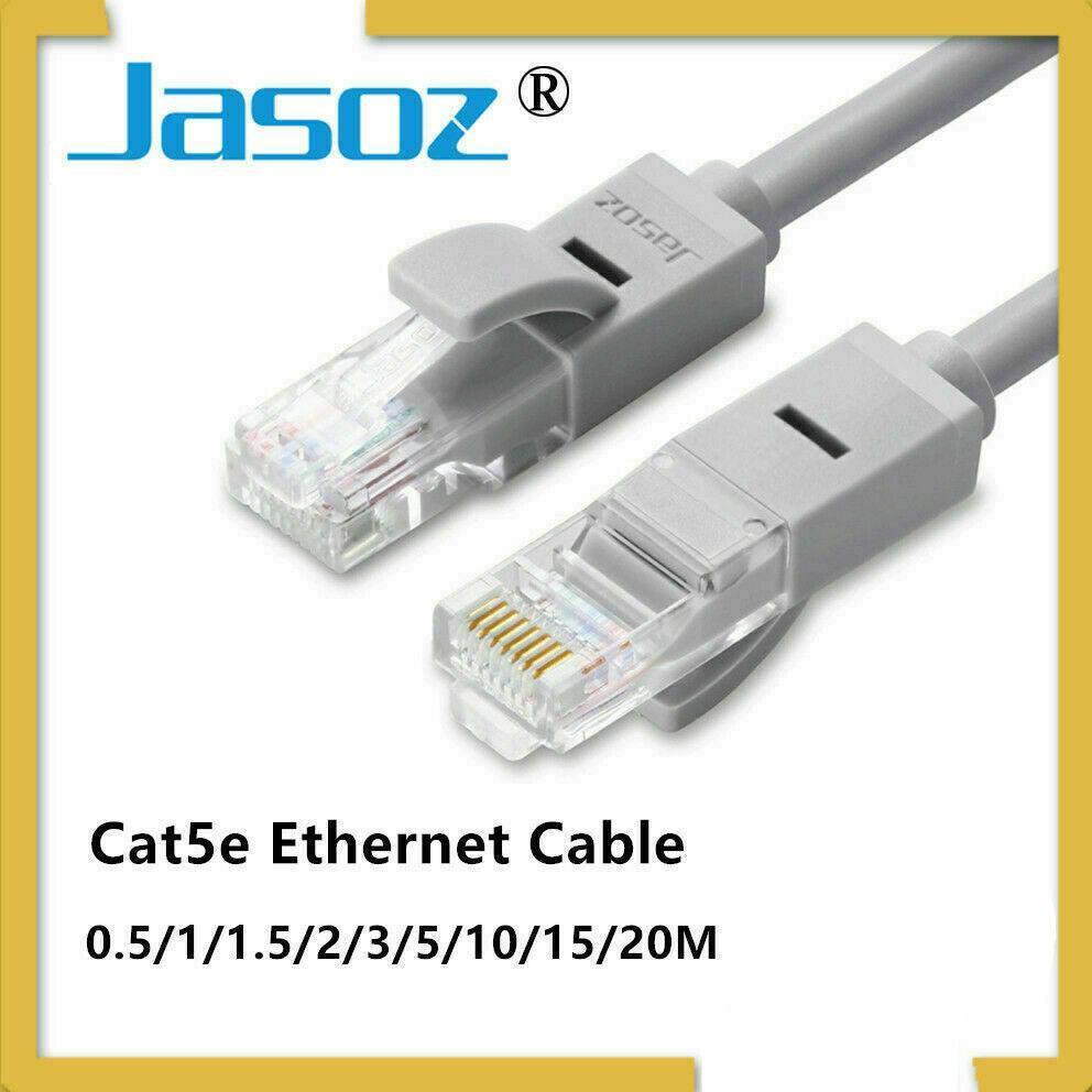 Jasoz Cat5E Ethernet Network Cable Lan Router Internet Patch 1 2 3 5 10 15 20M