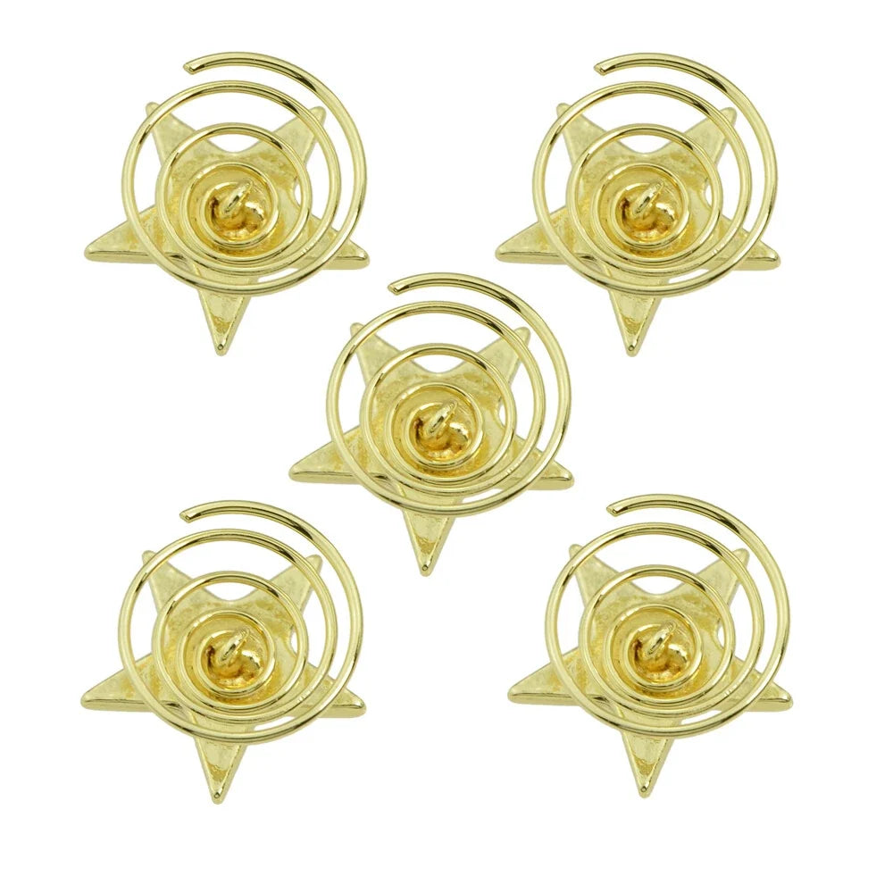 5 pcs Fashion Golden Star Star Hair Clips set Hair Jewelry for Wedding Prom Hair