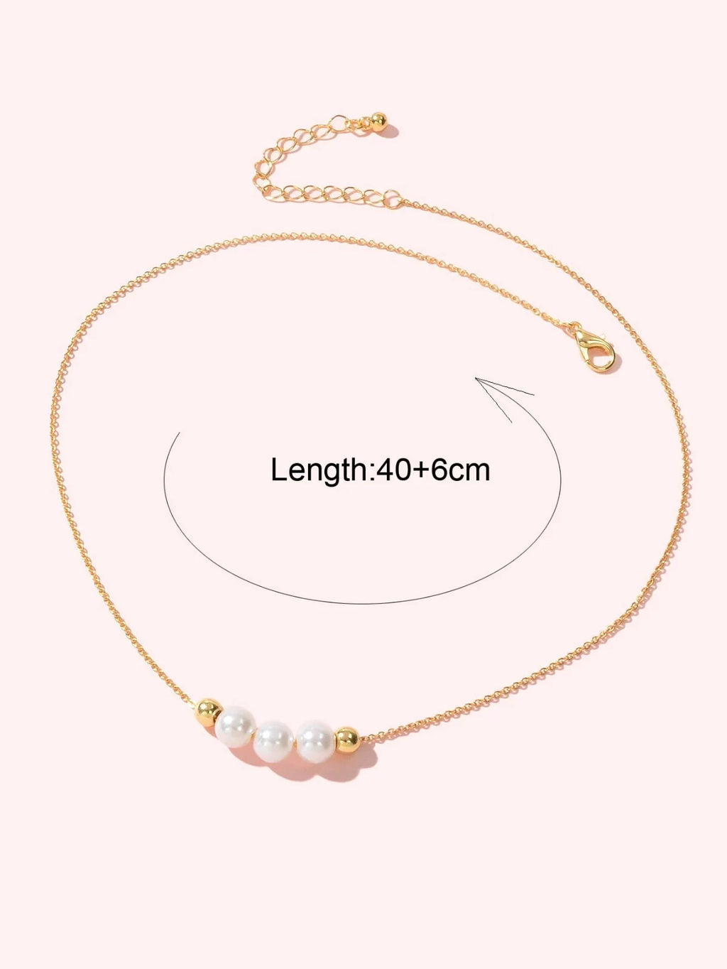 Fashion Jewellery Pearl Decor Gold Chain Necklace Wholesale Price Accessories