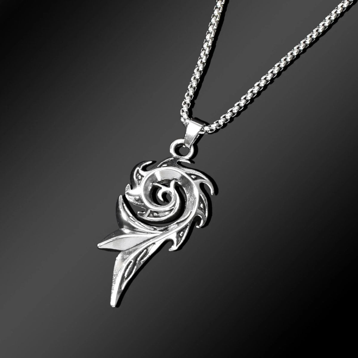 Punk Rock Men Jewellery Stainless Steel Long Chain Geometric Pendant Necklace