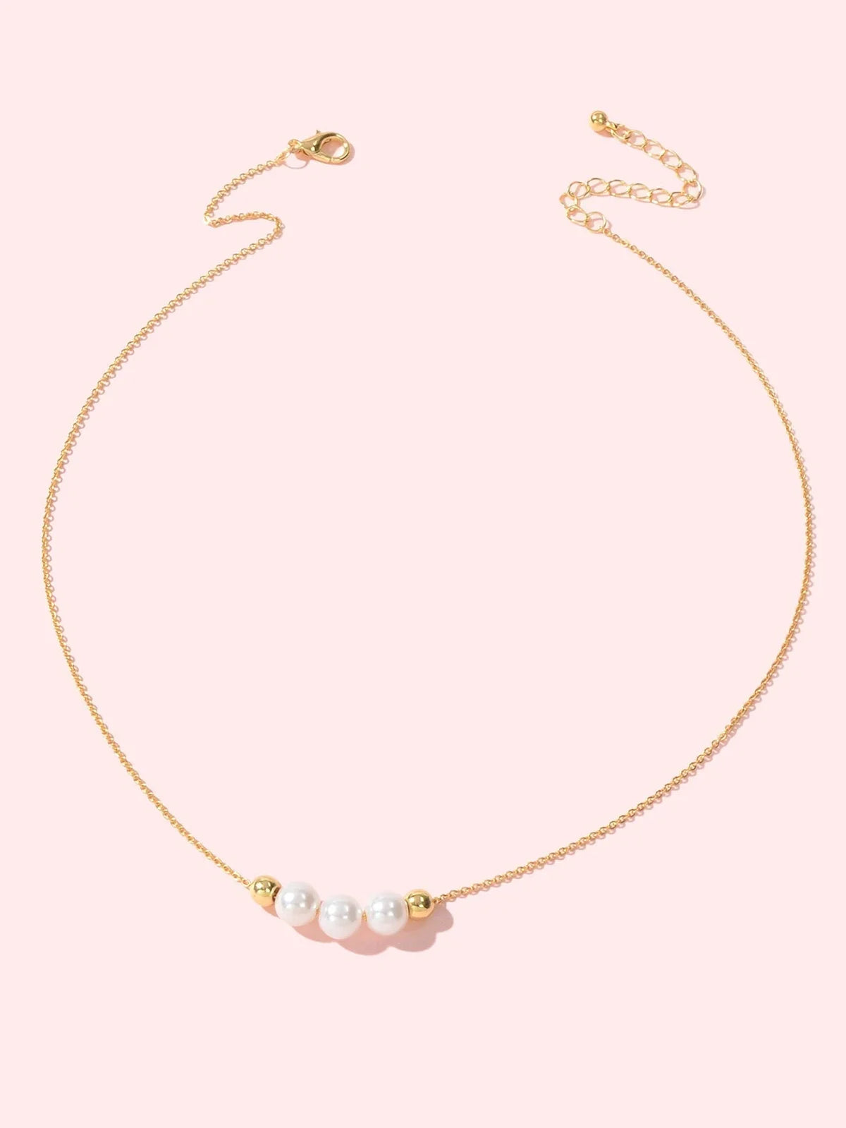 Fashion Jewellery Pearl Decor Gold Chain Necklace Wholesale Price Accessories