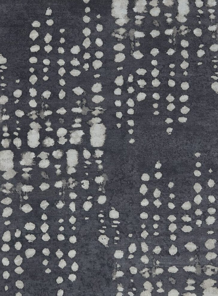 Luxury Wool Area Rug | Charcoal Grey & Ivory | Wool | Serenix by Rugfine