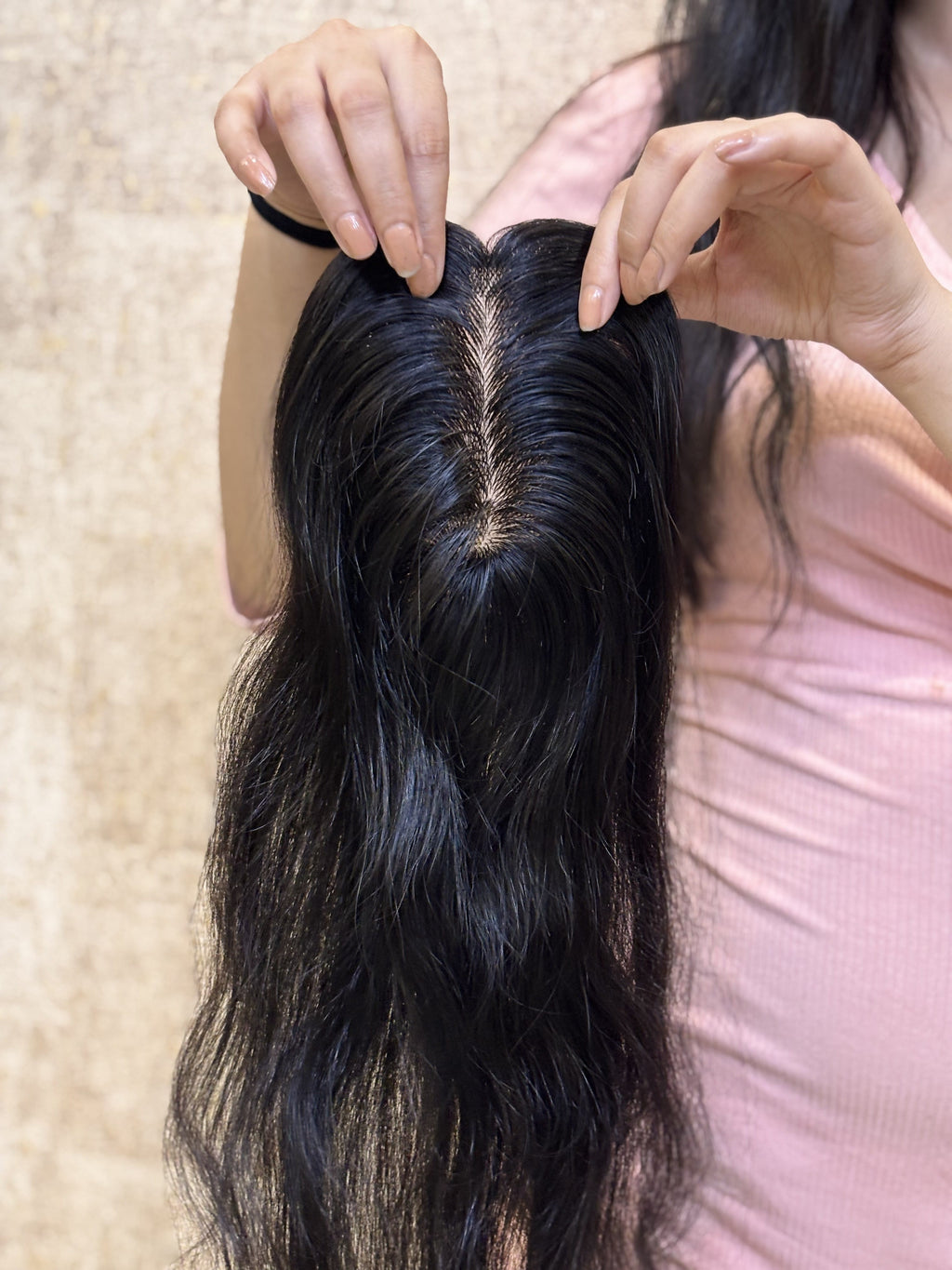 Hair Topper for Volume & Thin Hair | Silk Base | Natural Black | Straight | Remy Hair India