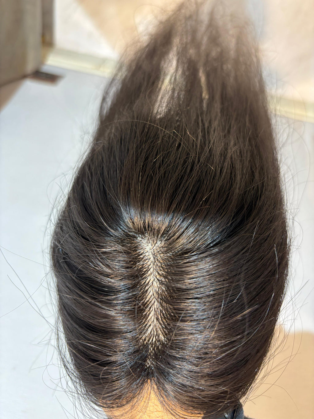 Hair Topper for Volume & Thin Hair | Silk Base | Natural Black | Straight | Remy Hair India