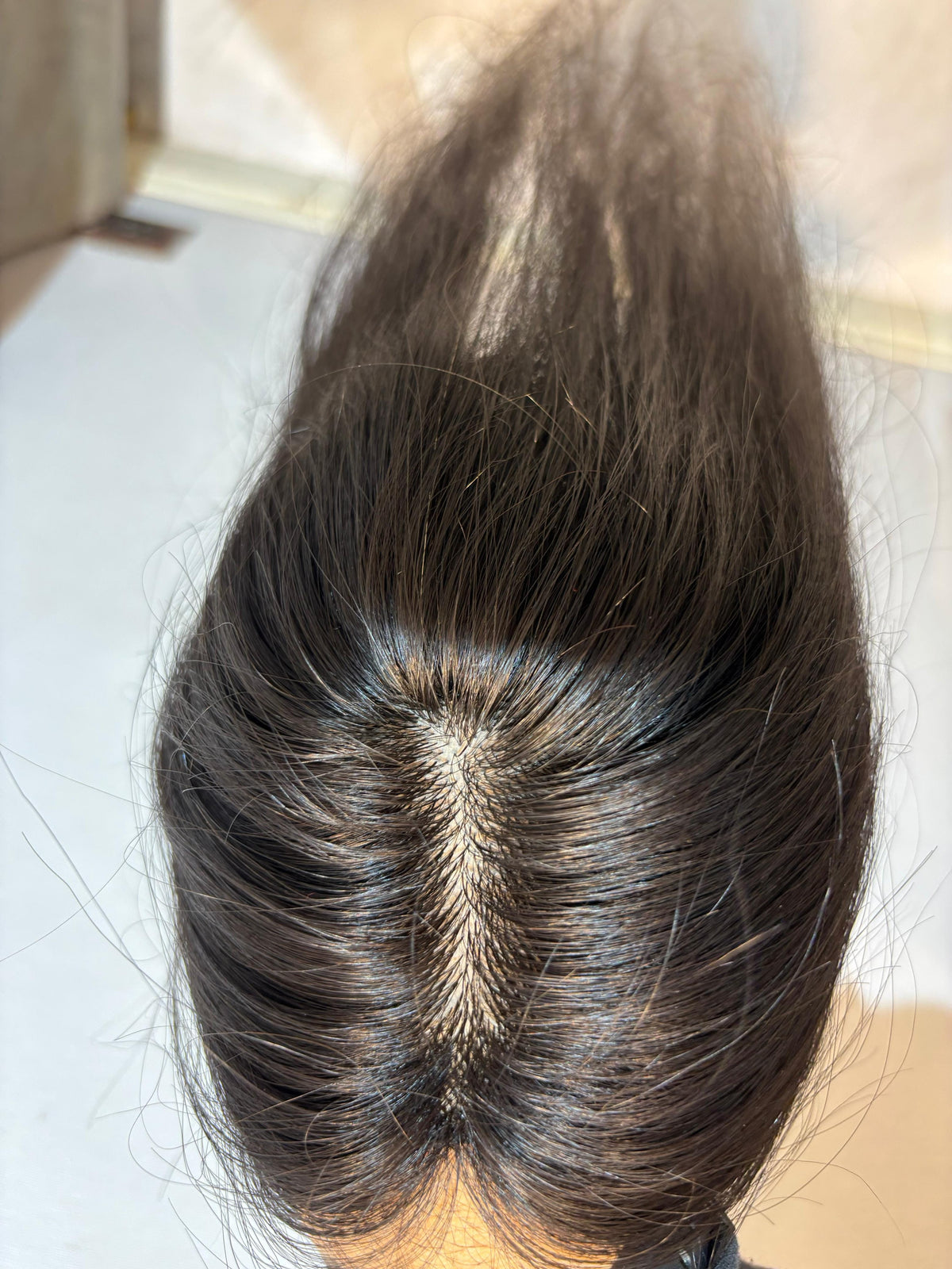 Hair Patch for Bald Spots | Silk Base | Natural Black | Straight | Remy Hair India