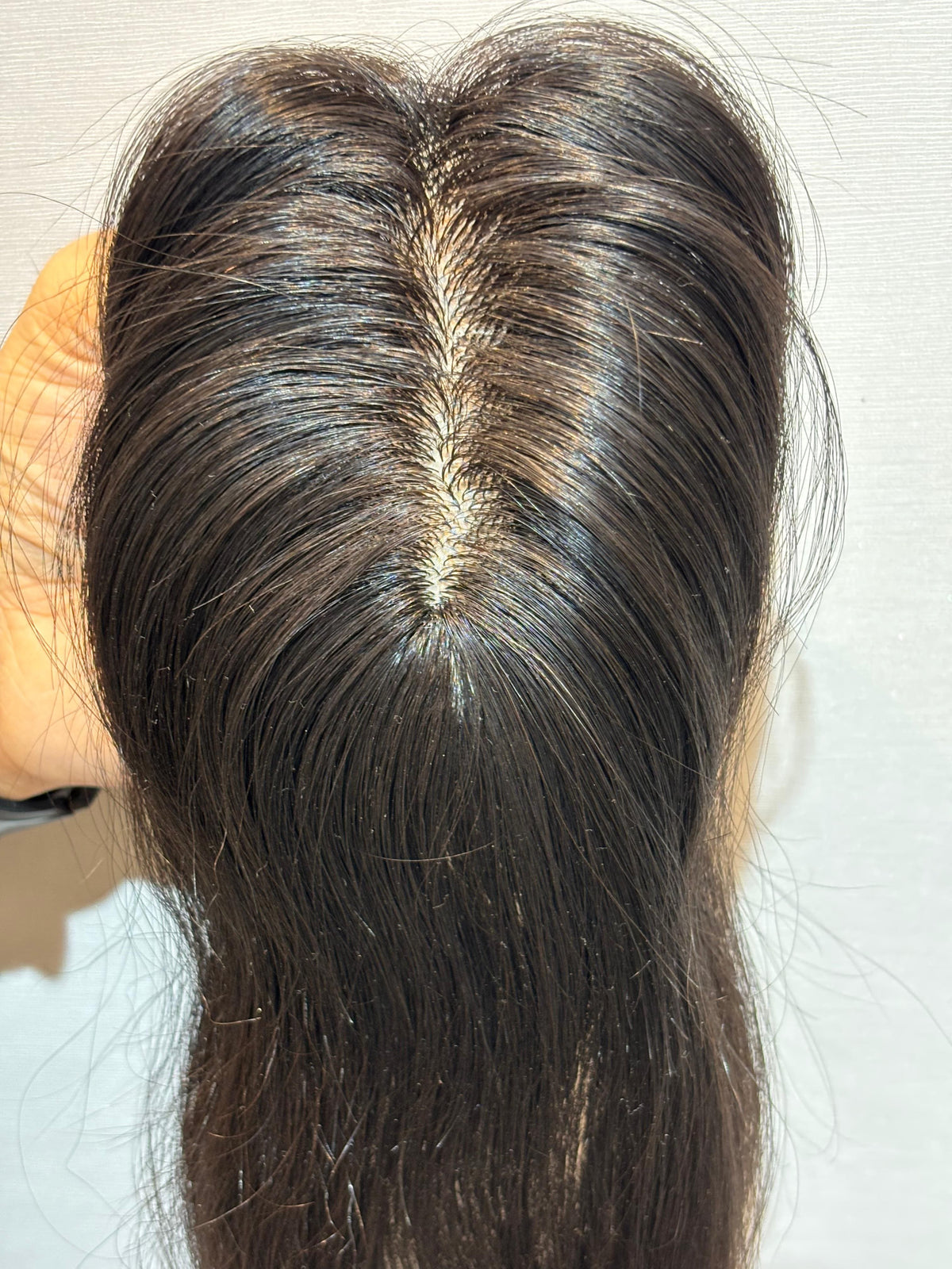 Hair Patch for Bald Spots | Silk Base | Natural Black | Straight | Remy Hair India