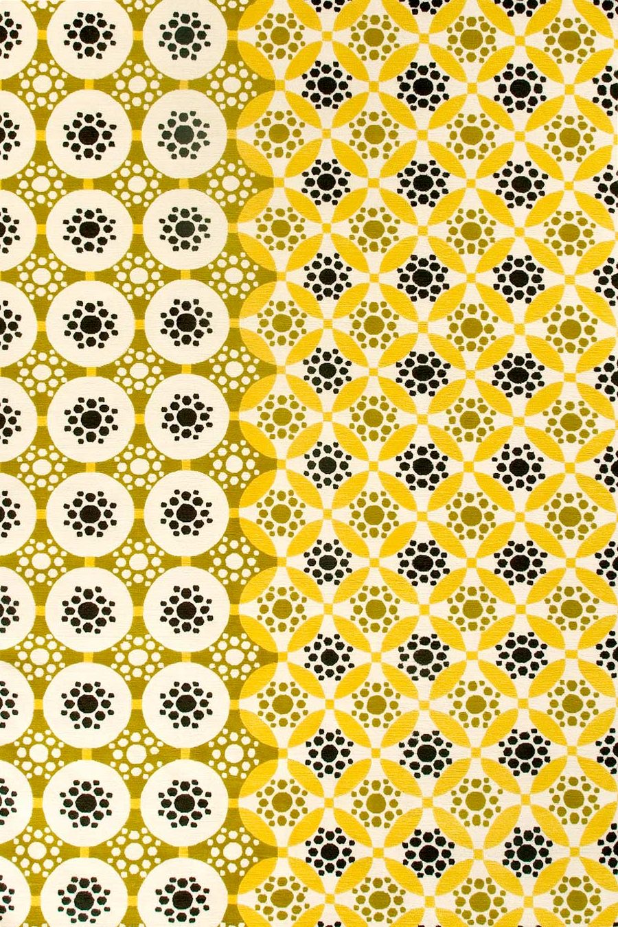 Hand Tufted Rug | Olive, Yellow & Ivory | Wool | Stellarix by Rugfine