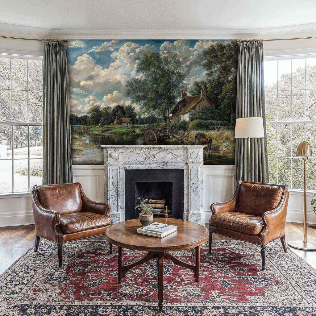 English Countryside Landscape Wall Mural-4