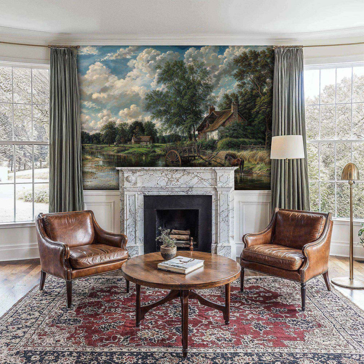 English Countryside Landscape Wall Mural-4