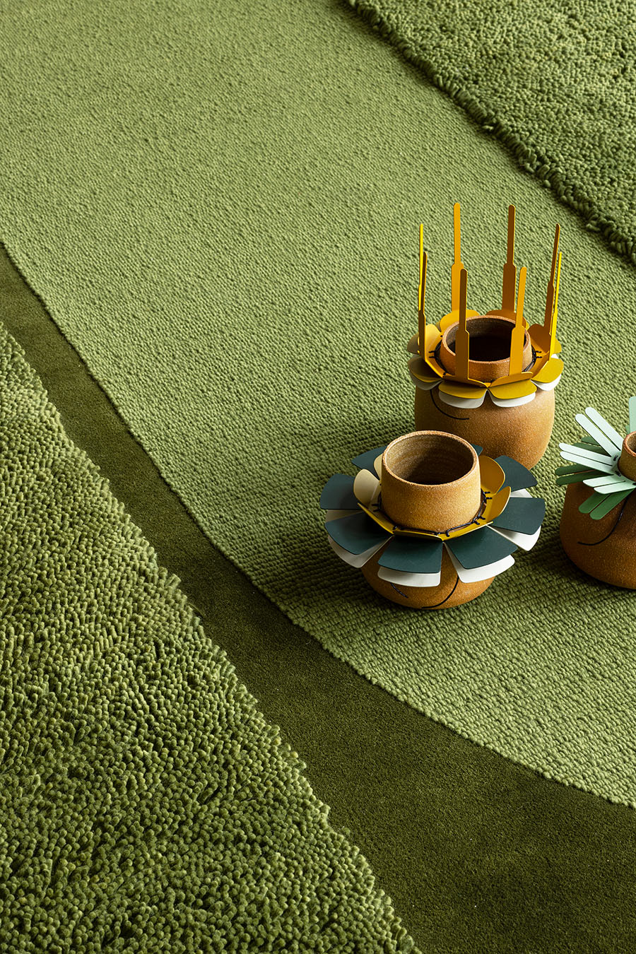 Hand Tufted Rug | Olive Green | Wool | Verdure by Rugfine