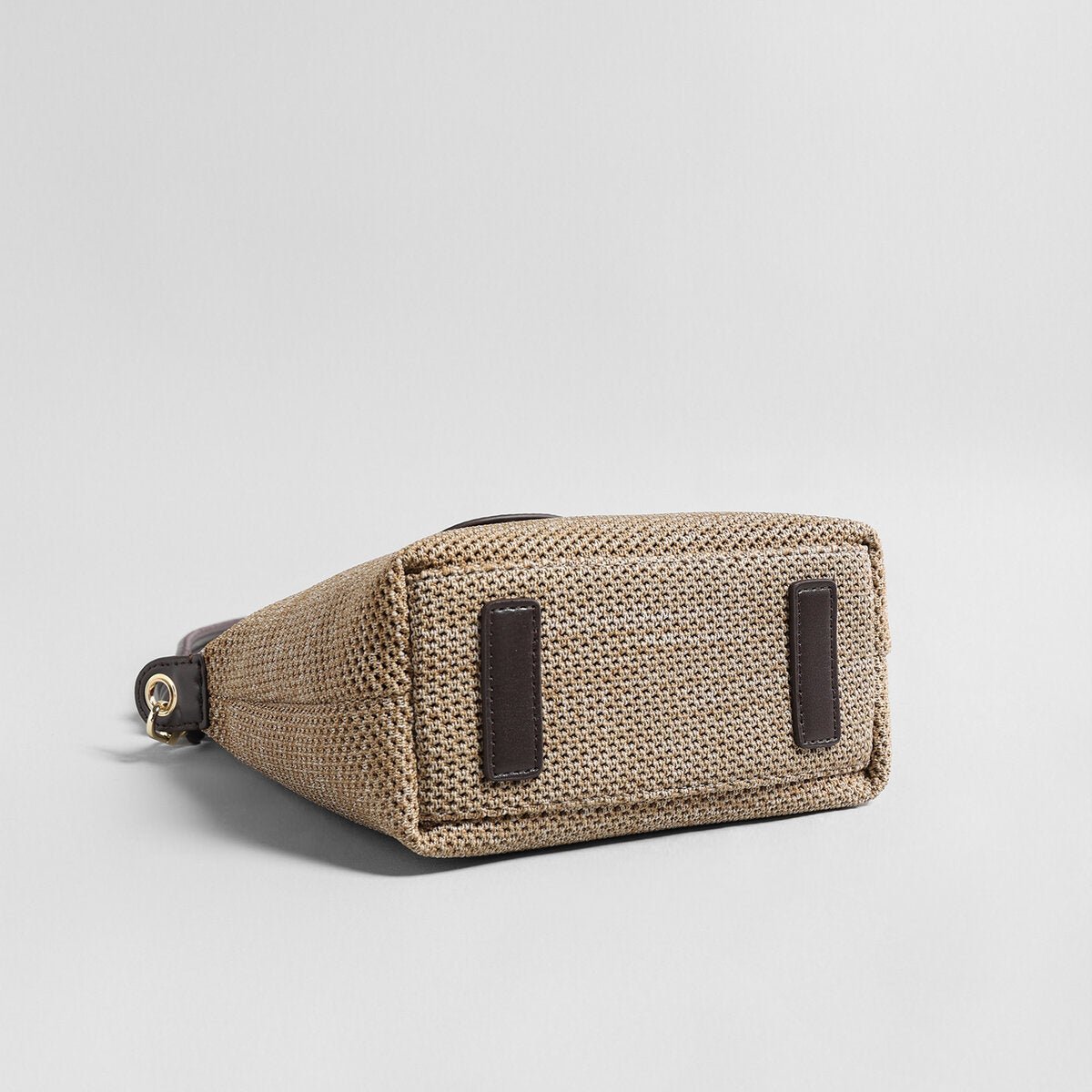 Woven Textile Shoulder Bag – Leather Flap, Beaded Charm & Convertible Strap - Shoulder Bags at Dealshubindia