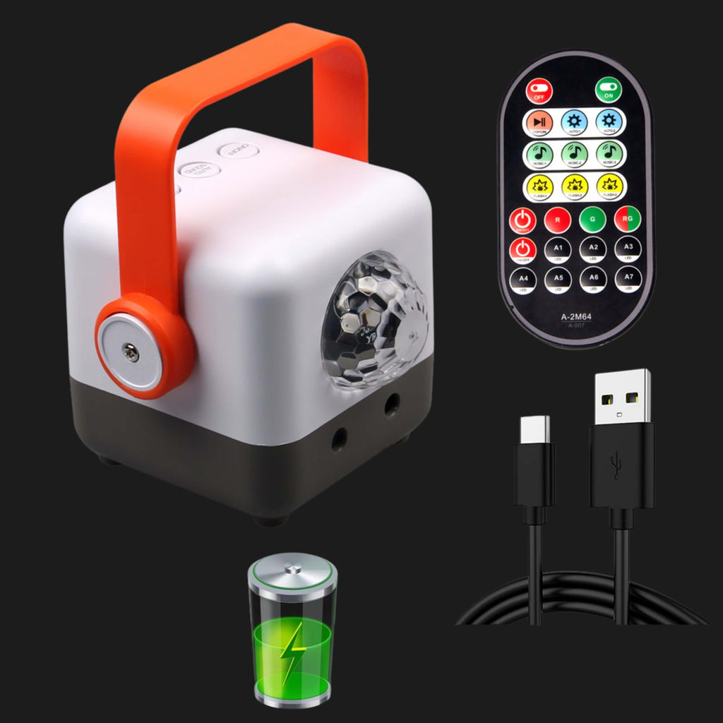 X17 MiniCube 2-in-1 Party Laser Lights Crystal Disco Ball with Remote - Laser Light at Dealshubindia