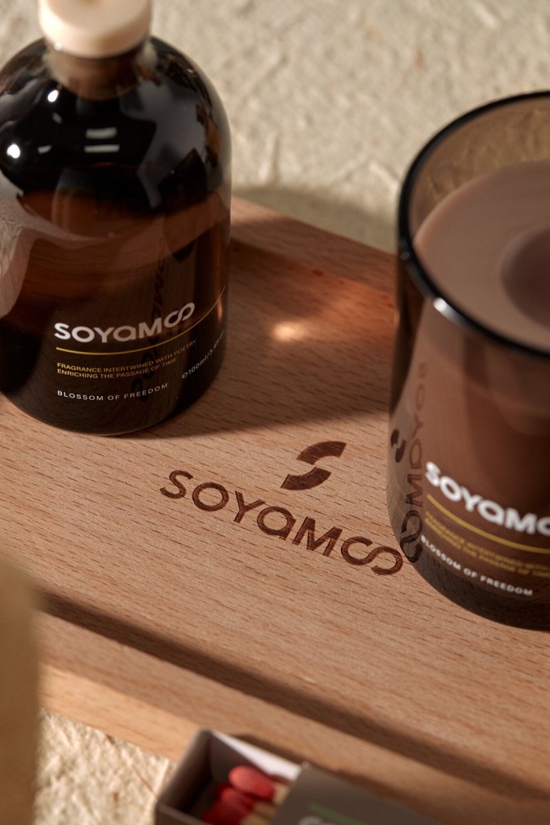 Zen Wood & Tea Earth Collection Brown Glass 4-Piece Set